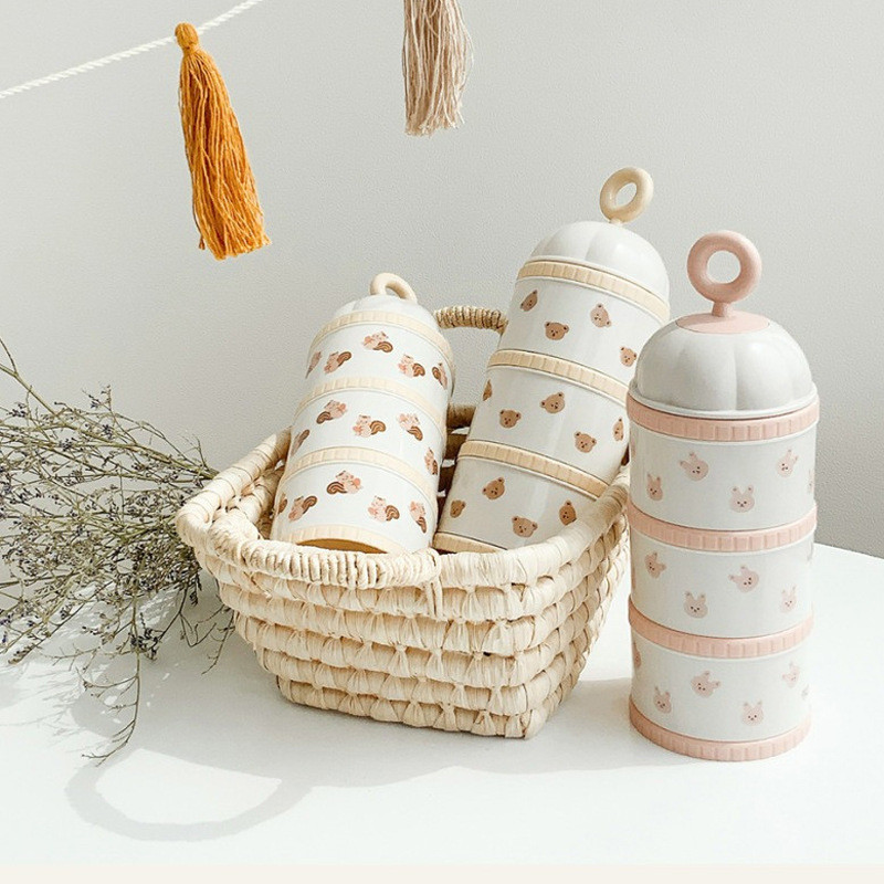 Baby Products Distributor - Kotak wadah susu beruang lucu, aksesori