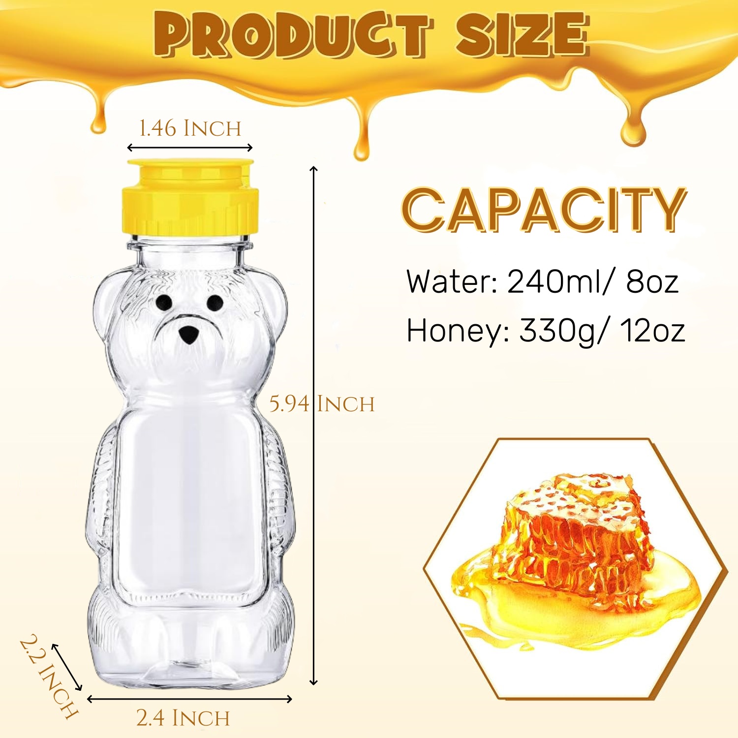 Botol madu beruang plastik, 12 - Baby Products Distributor ulasan dan harga